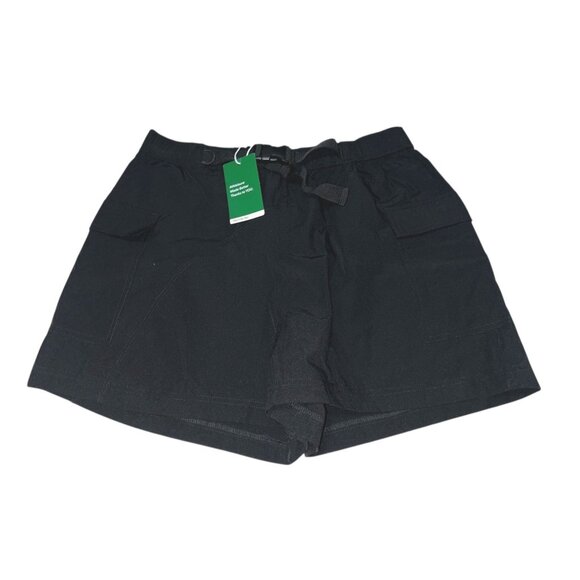 Halara Waterproof High Waisted Belted Pocket Hiking Cargo Shorts Sz Large Black - Picture 4 of 14